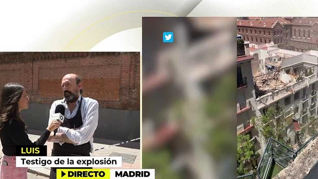 Luis, testigo de la explosión del barrio de Salamanca: “He visto volar el ático de la casa”