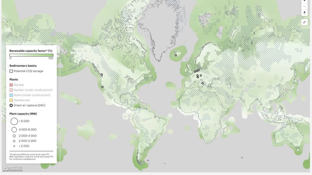 MAPA INSTALACIONES DAC EN EL MUNDO  FUENTE AIE