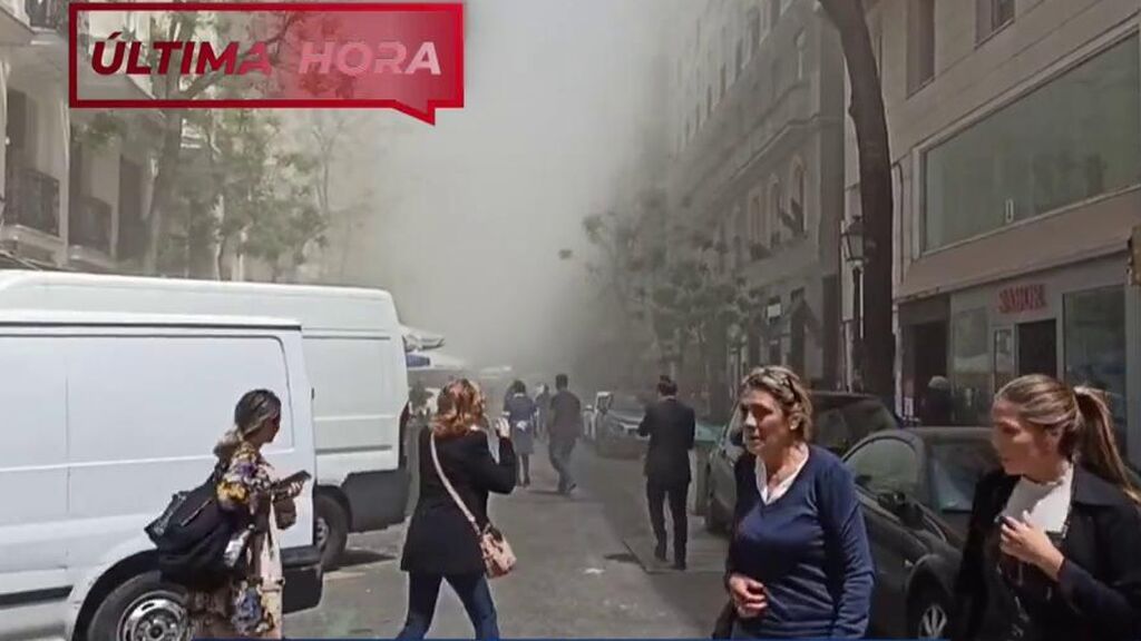 Una explosión en un edificio del centro de Madrid deja al menos seis heridos leves