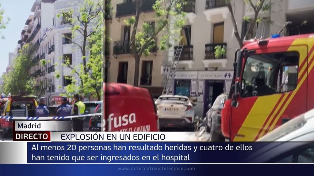 Explosión en el barrio de Salamanca de Madrid