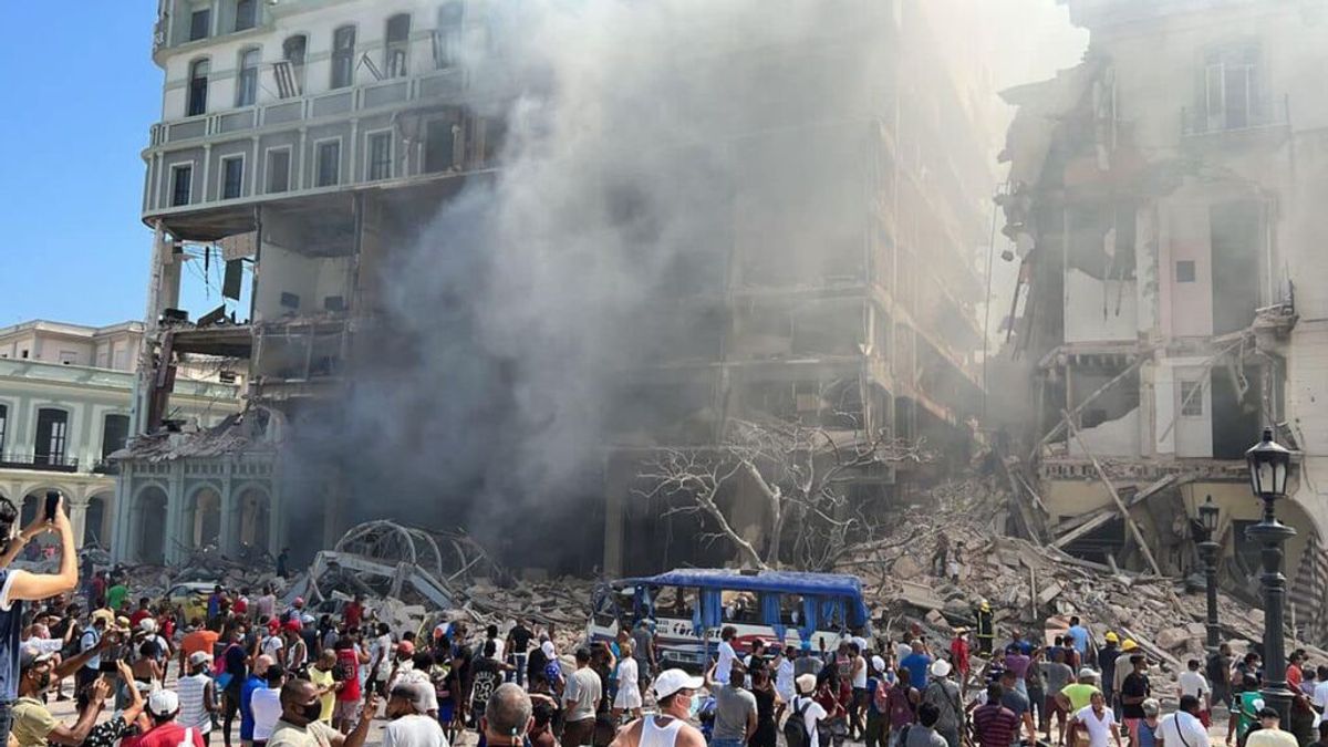 Una fuerte explosión destruye parcialmente el Hotel Saratoga de La Habana