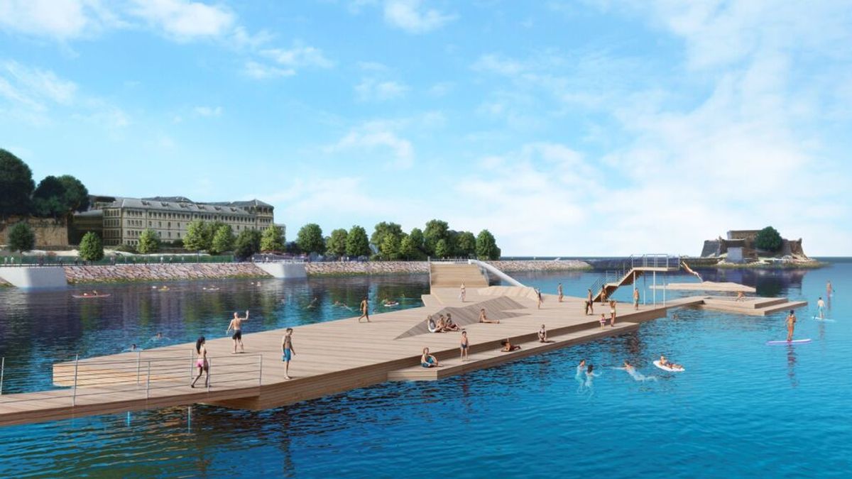 La zona de baño de O Parrote se abrirá el próximo 1 de junio, pero sin la nueva plataforma flotante La zona de baño de O Parrote se abrirá el próximo 1 de junio, pero sin la nueva plataforma flotante