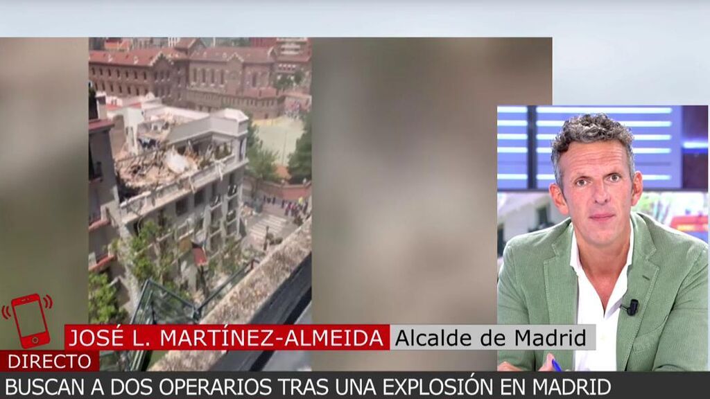 Última hora de la explosión en el centro de Madrid: Almeida habla en directo con 'Cuatro al día' y confirma 19 heridos