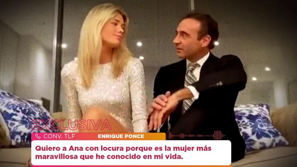 Enrique Ponce declara su amor a Ana Soria