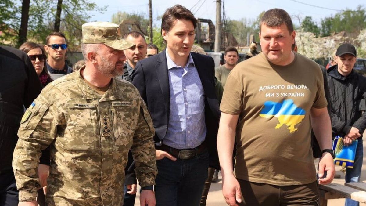 El primer ministro de Canadá visita Ucrania por sorpresa El primer ministro de Canadá visita Ucrania por sorpresa