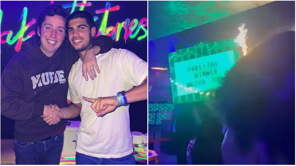 El Pequeño Nicolás se lleva de fiesta de Carlos Alcaraz en Madrid: así fue la celebración en la discoteca