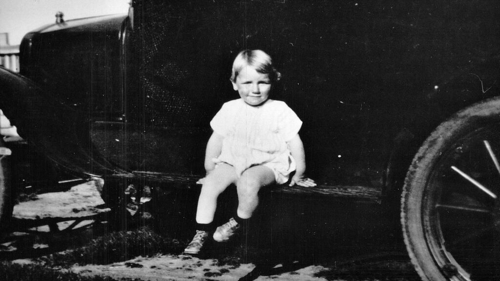 Marilyn Monroe cuando era Norma Jean Baker con tan solo dos años de edad, en 1928.