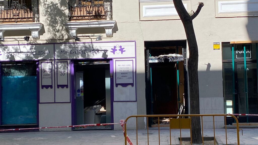 La academia de inglés My Helping Shadow, que explotó con el edificio de Madrid