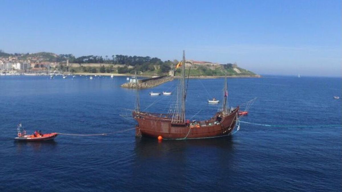 La réplica de la carabela ‘La Pinta’ abandona Baiona unas semanas por mantenimiento La réplica de la carabela ‘La Pinta’ abandona Baiona unas semanas por mantenimiento