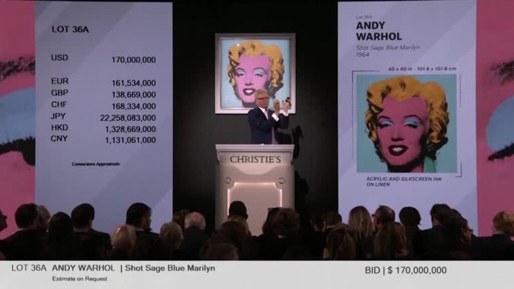 Se vende por 184 millones de euros un retrato de Marilyn Monroe de Warhol
