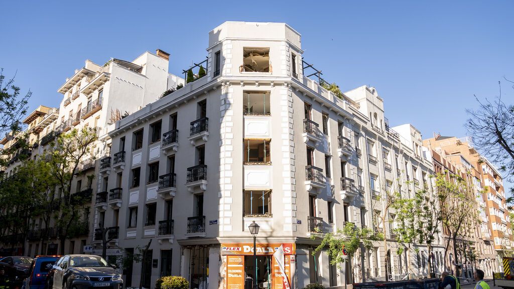 Detenidos por robar en viviendas afectadas por la explosión en el barrio Salamanca de Madrid