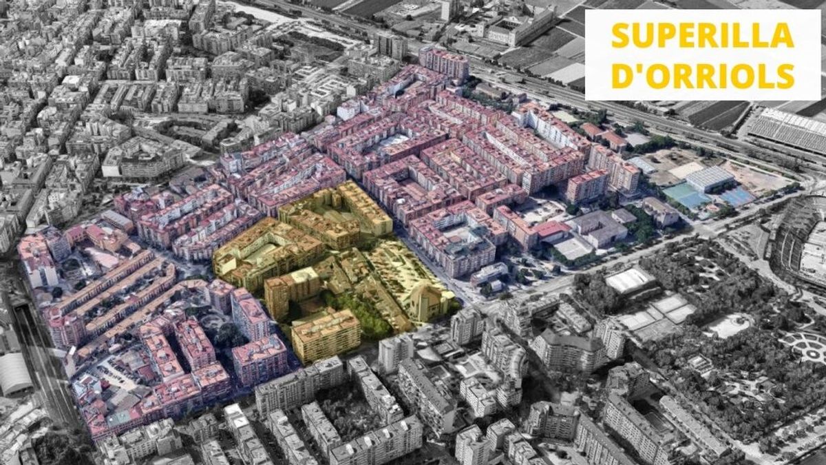 El barrio valenciano de Orriols tendrá una supermanzana peatonal, verde y accesible