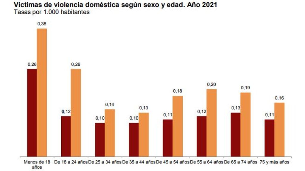 Datos violencia doméstica 2021