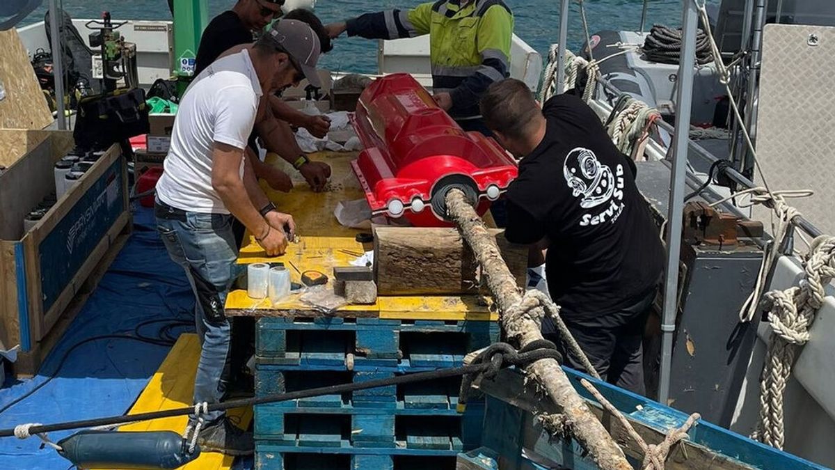 Reparado el cable submarino que da suministro eléctrico a la isla de Tabarca Reparado el cable submarino que da suministro eléctrico a la isla de Tabarca