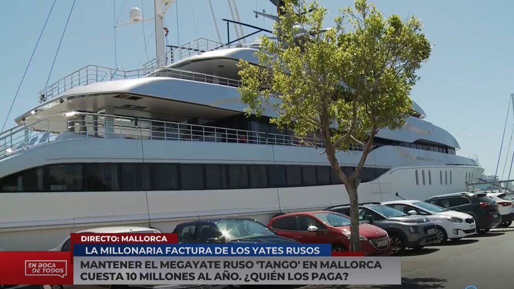 La factura por mantenimiento del "megayate" ruso en Mallorca: el puerto paga diez millones de euros anuales