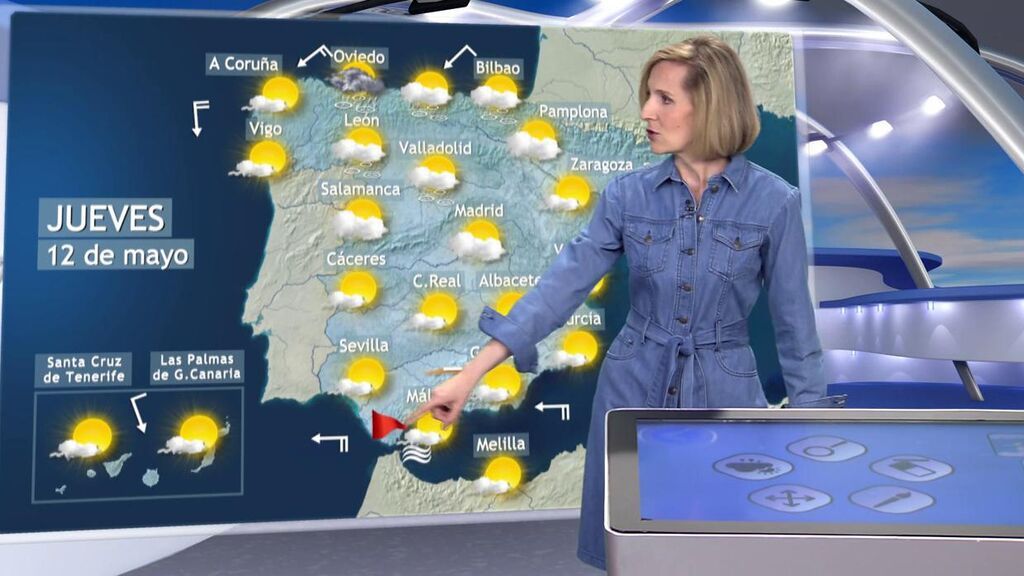 Las tormentas primaverales acompañarán al calor el jueves: el tiempo en España para el 12 de mayo