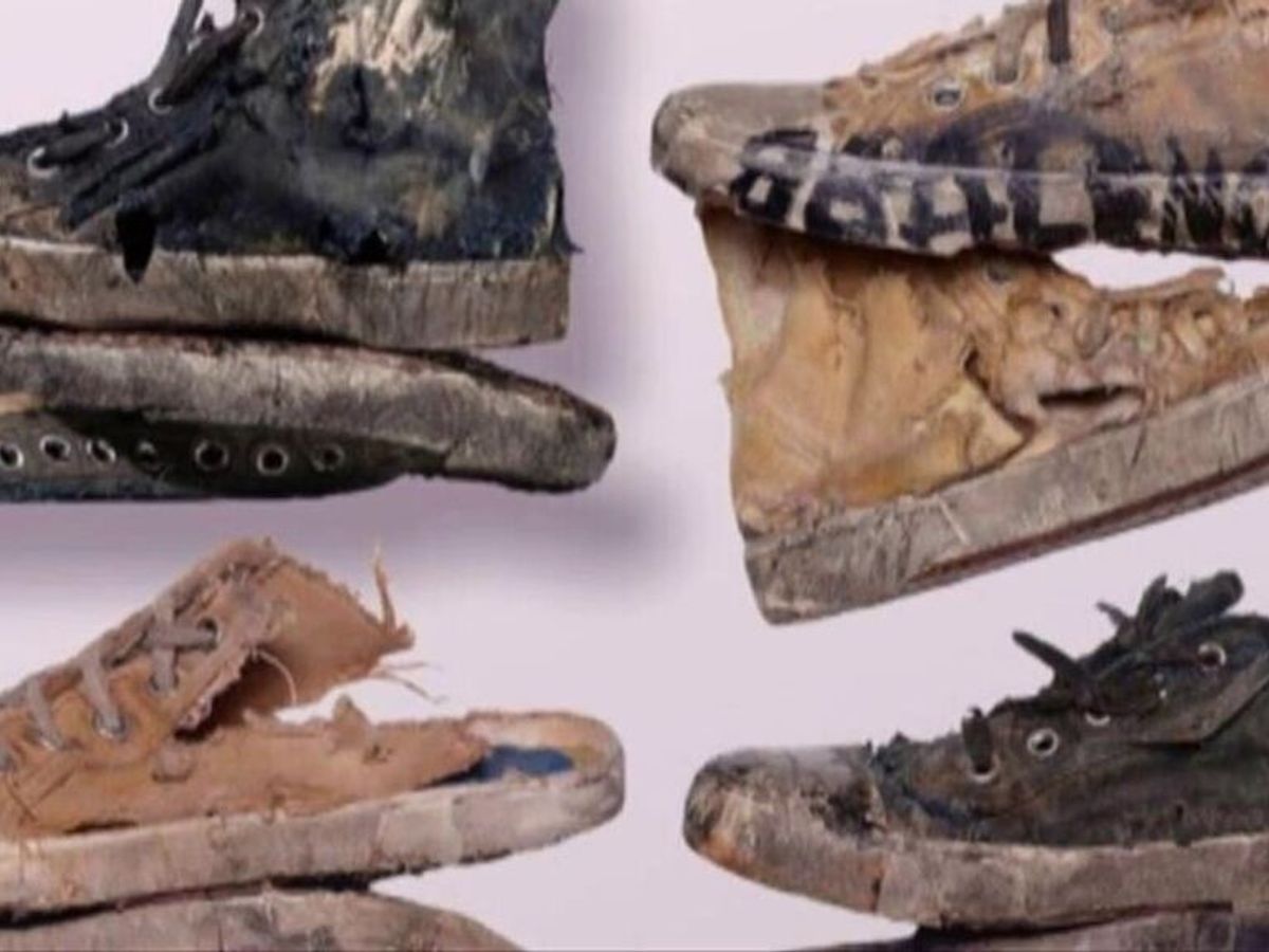 alivio Correspondiente antecedentes Balenciaga se hace 'grunge': una nueva colección de zapatillas rotas crea  polémica - Uppers