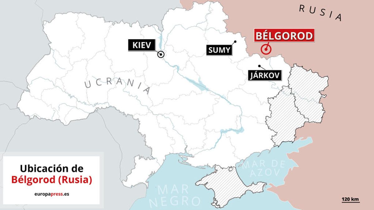 Al menos un muerto y seis heridos en un bombardeo en la región rusa de Belgorod, en la frontera con Ucrania Al menos un muerto y seis heridos en un bombardeo en la región rusa de Belgorod, en la frontera con Ucrania