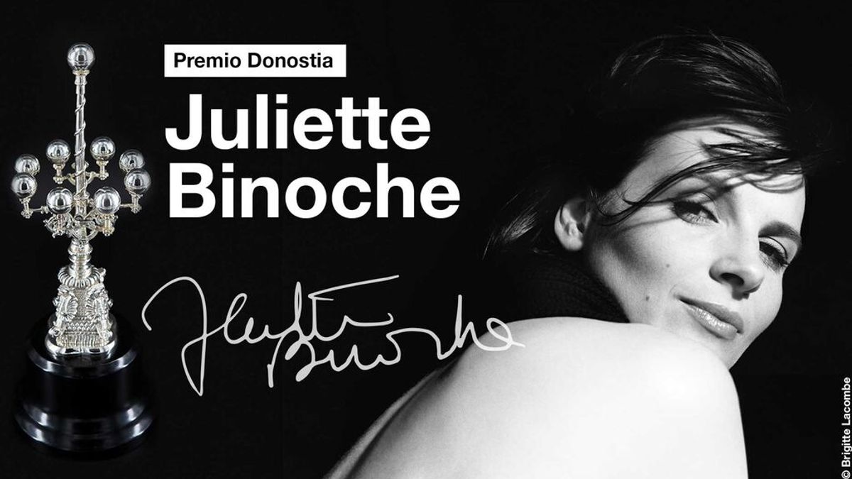 Juliette Binoche, premio Donostia y protagonista del cartel de la 70 edición del Festival de San Sebastián