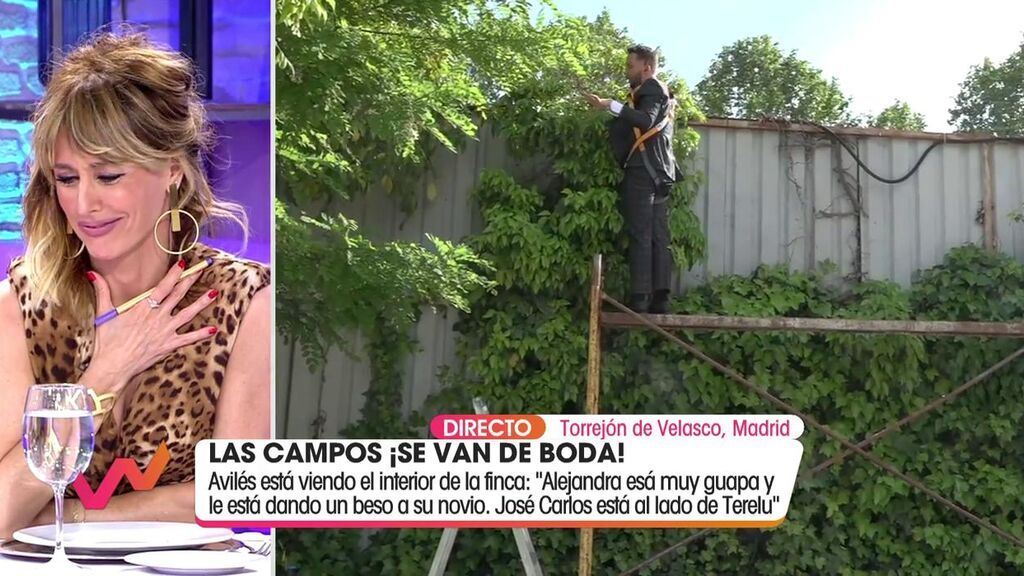 Avilés "se cuela" en la boda del hijo de Carmen Borrego