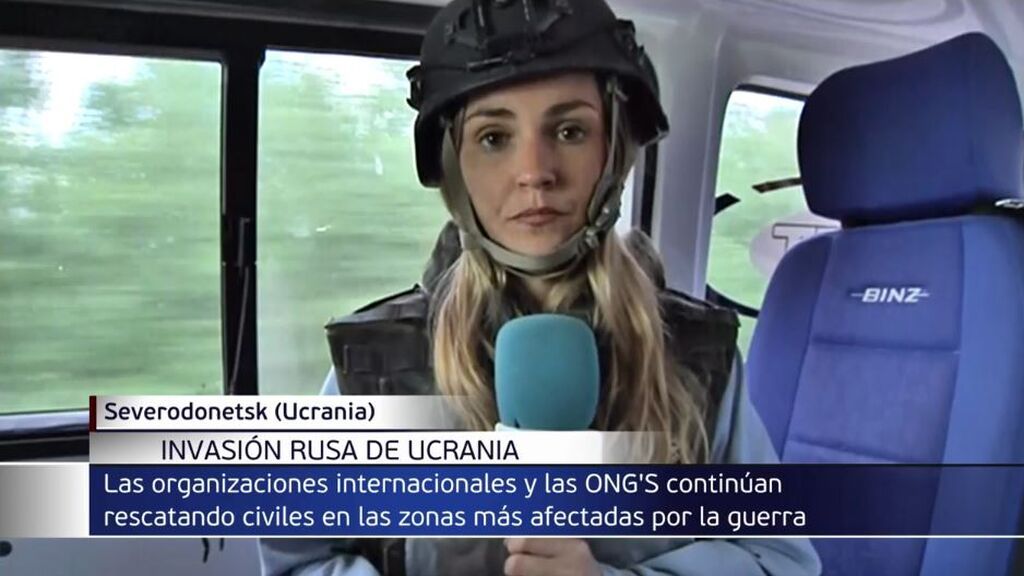 Laura de Chiclana acompaña a un convoy para rescatar a los cientos de heridos de Severodonetsk