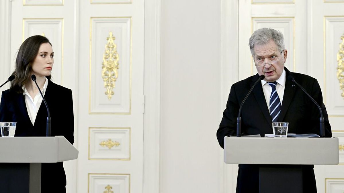 El presidente y la primera minstra de Finlandia anuncian la solicitud para su entrada en la OTAN El presidente y la primera minstra de Finlandia anuncian la solicitud para su entrada en la OTAN