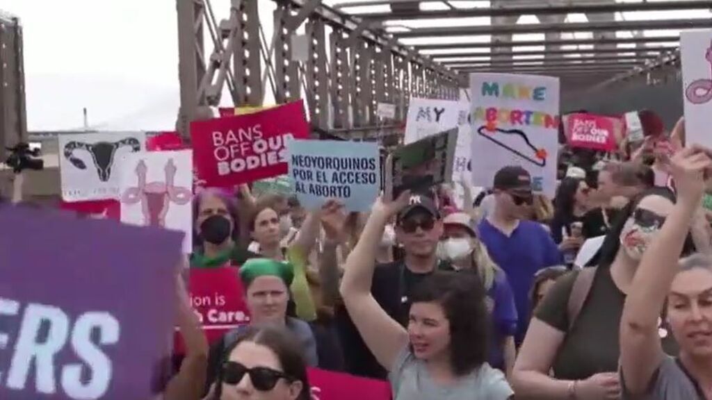 Masiva manifestación en Nueva York a favor del derecho al aborto