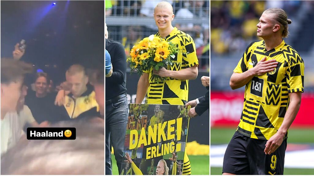 Haaland se va de fiesta con aficionados para despedirse del Borussia Dortmund