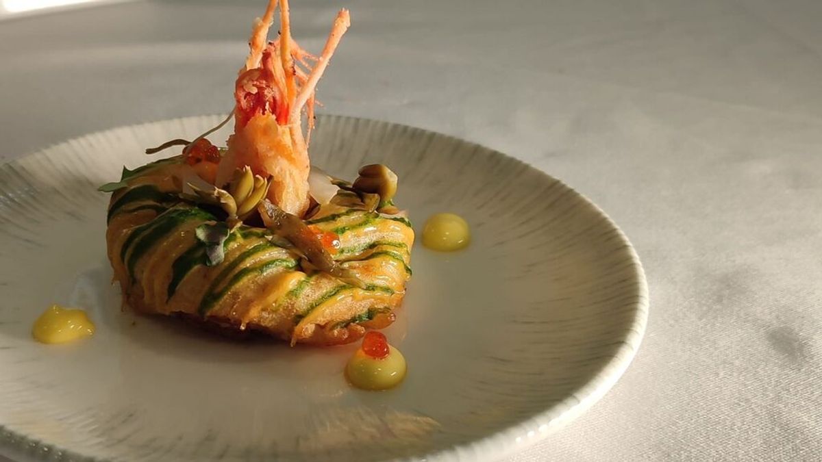 Un donut de gamba roja de Dénia, mejor tapa valenciana de 2022 Un donut de gamba roja de Dénia, mejor tapa valenciana de 2022