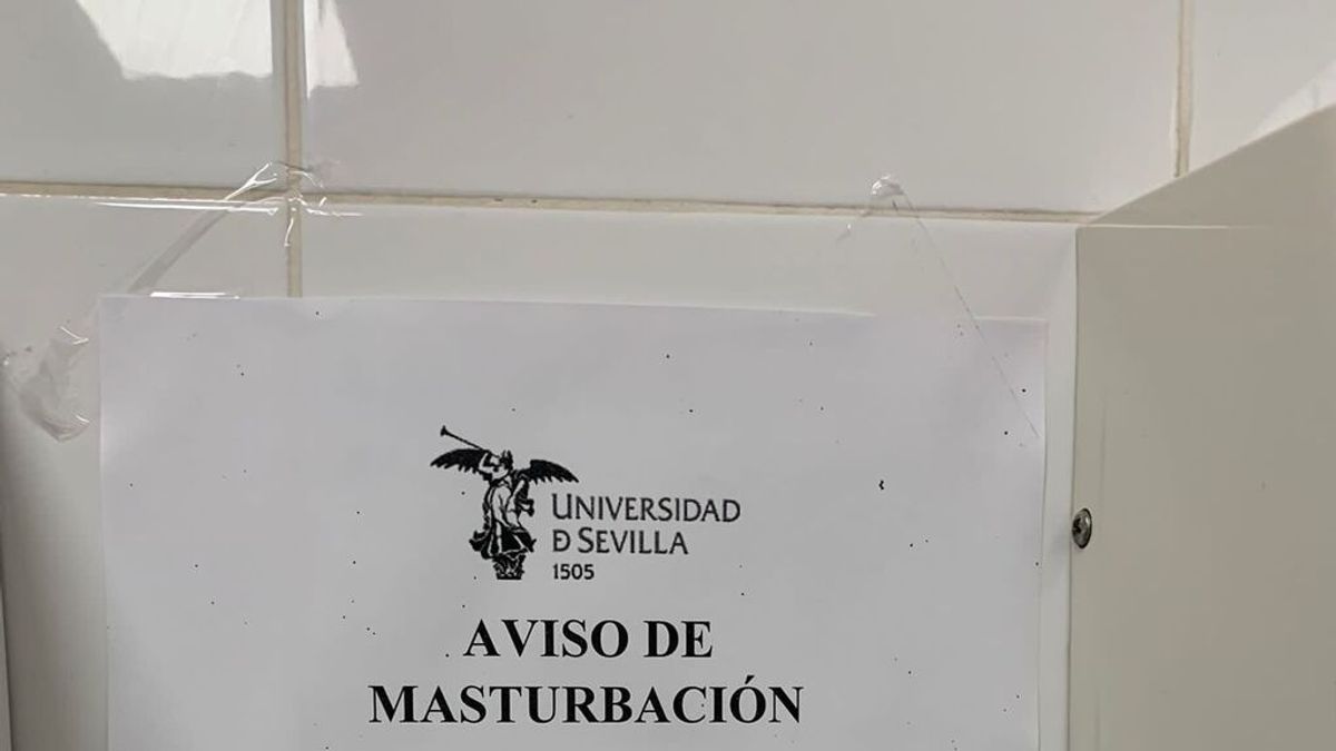 Cartel masturbación universidad de Sevilla