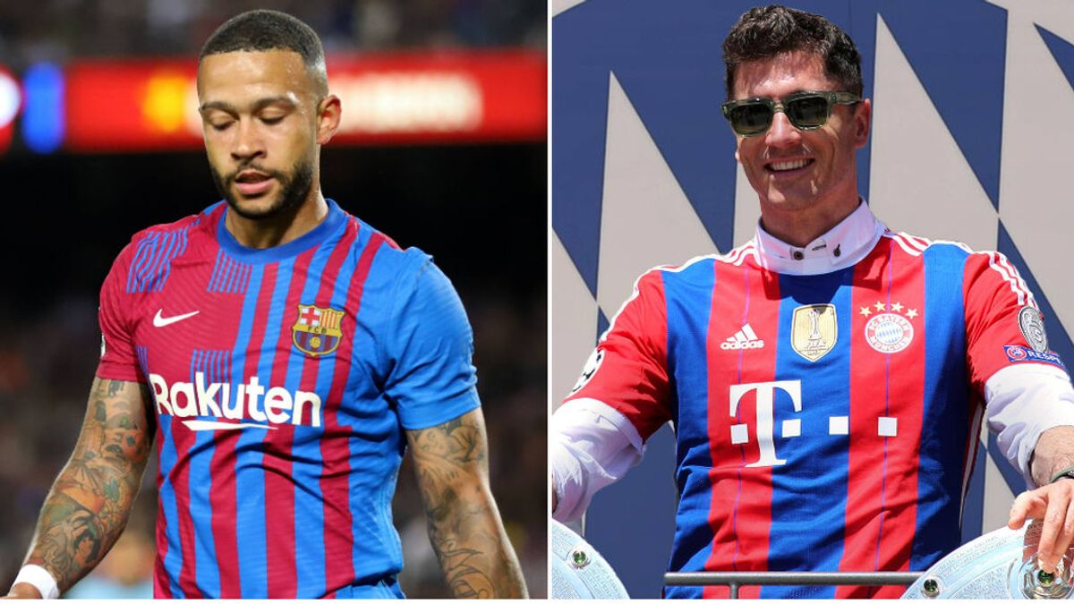 El futuro de Depay depende del fichaje de Lewandowski: si viene el polaco, venderán al neerlandés