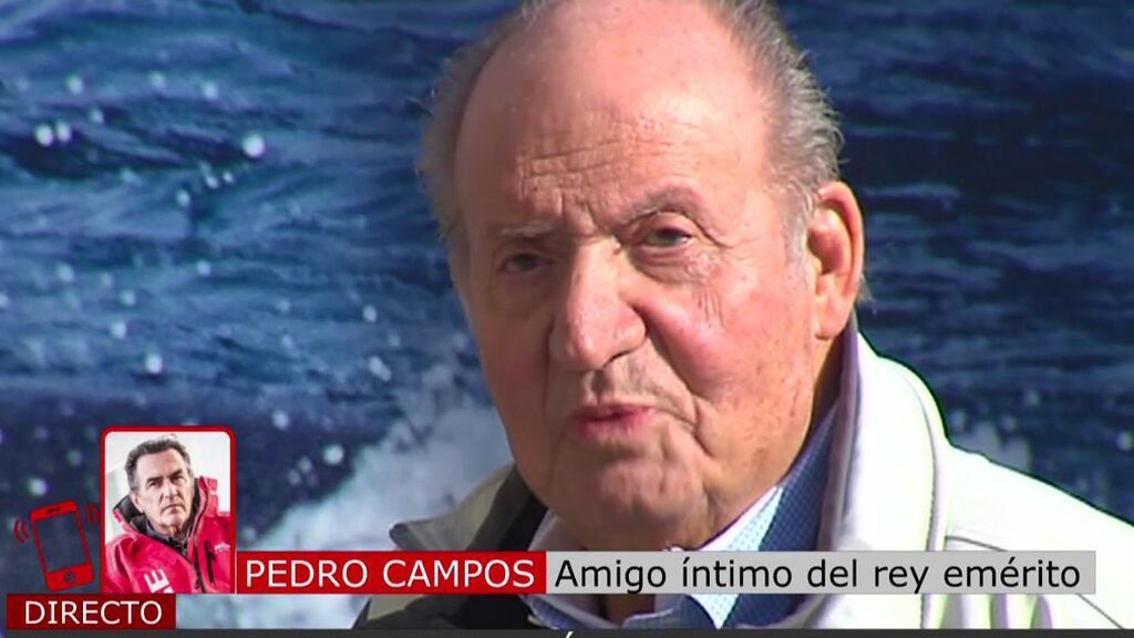 Pedro Campos, amigo del emérito: “Se va a quedar en mi casa y viene con su hija la Infanta Elena”