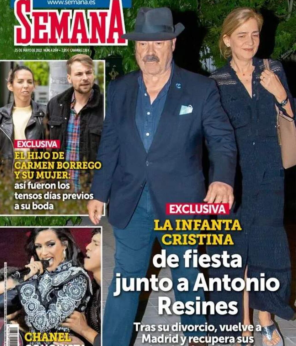 Antonio Resines y la infanta Cristina