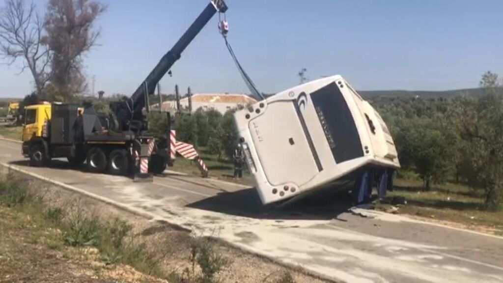 Accidente de autobús con dos muertos en Sevilla