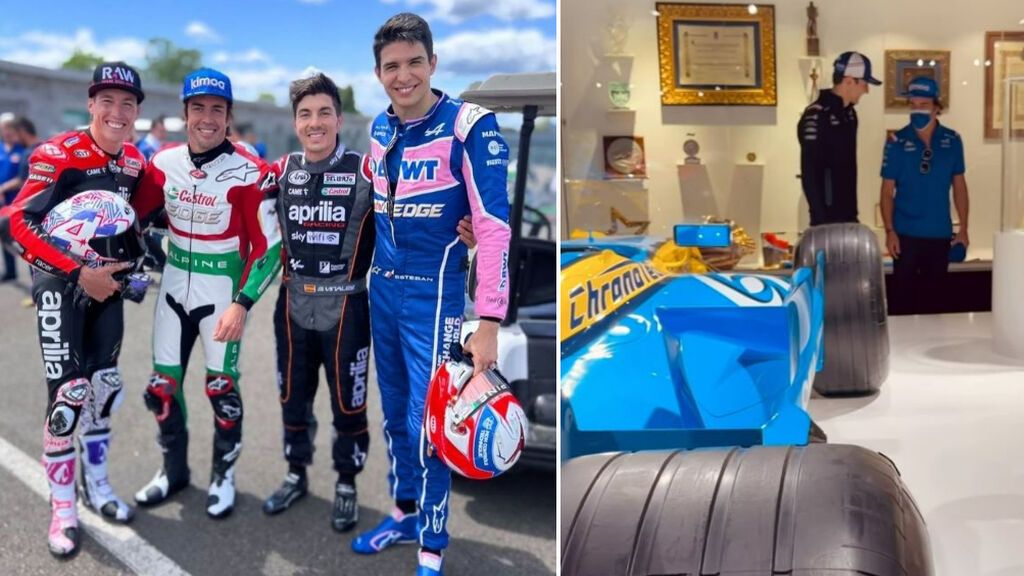 Alonso y Ocon acaban con los rumores de crisis en Alpine: carreras en Oviedo y visita al museo
