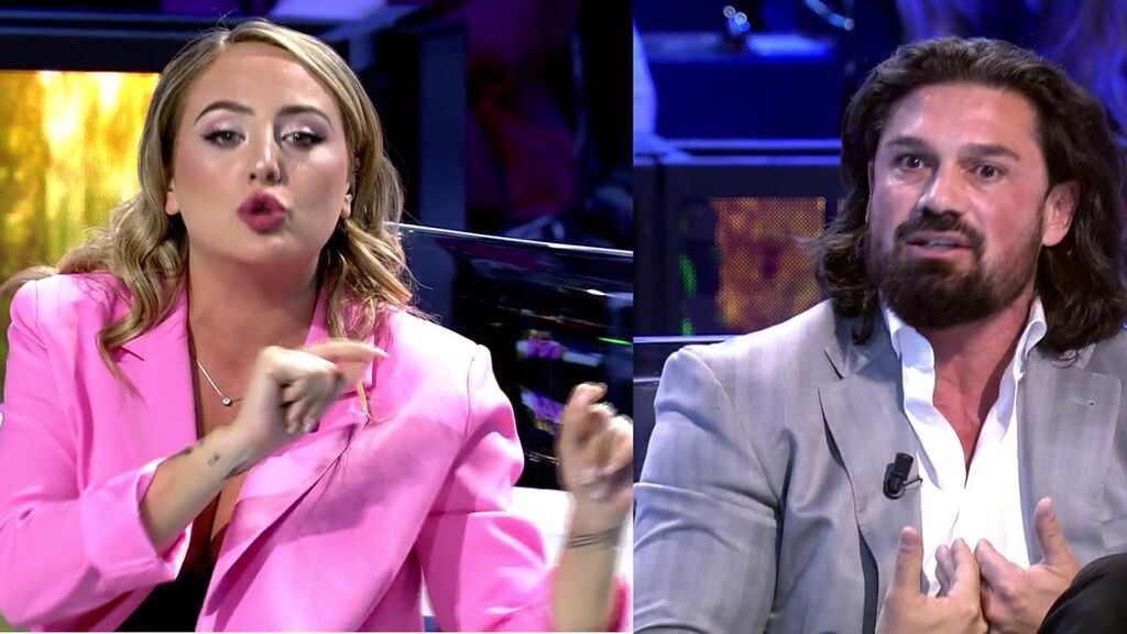 Tensión entre Rocío Flores y César, el defensor de Alejandro en plató: "¡No me llames mentiroso!"