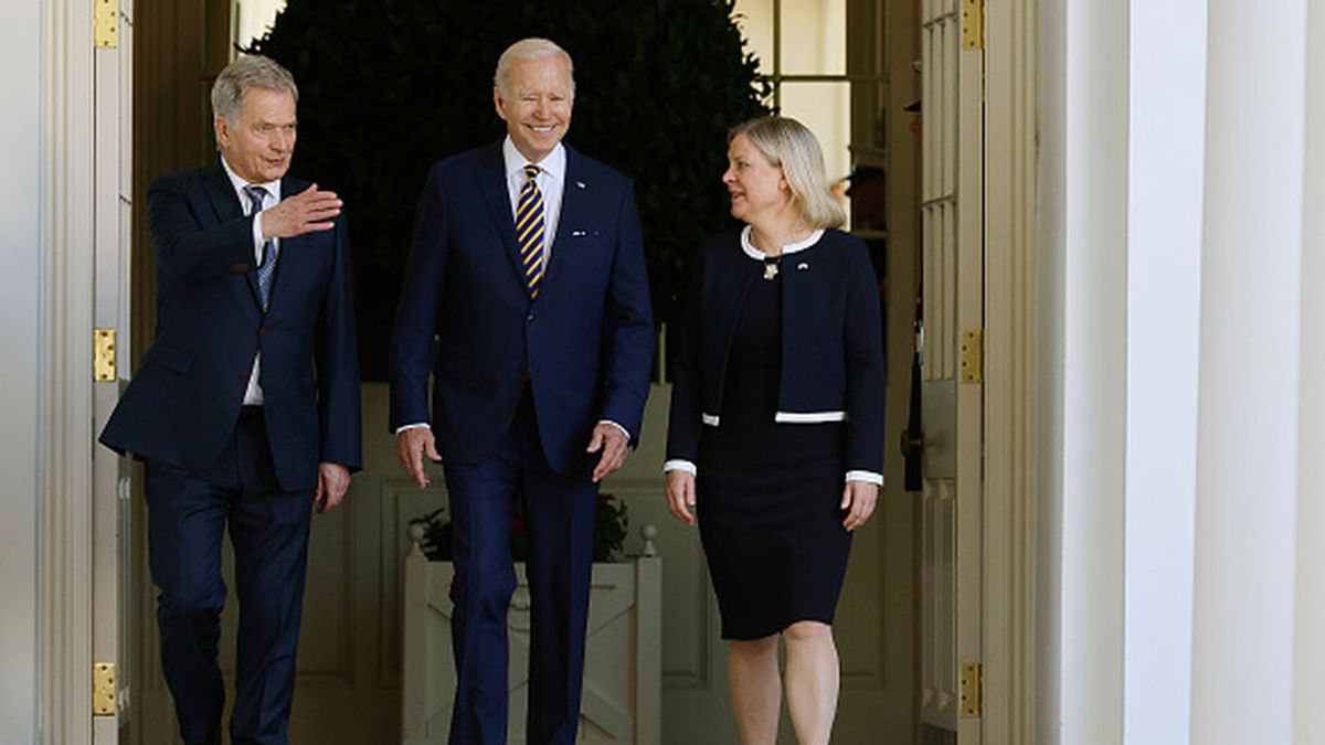 Biden se reúne en la Casa Blanca con los líderes de Suecia y Finlandia tras solicitar su entrada en la OTAN