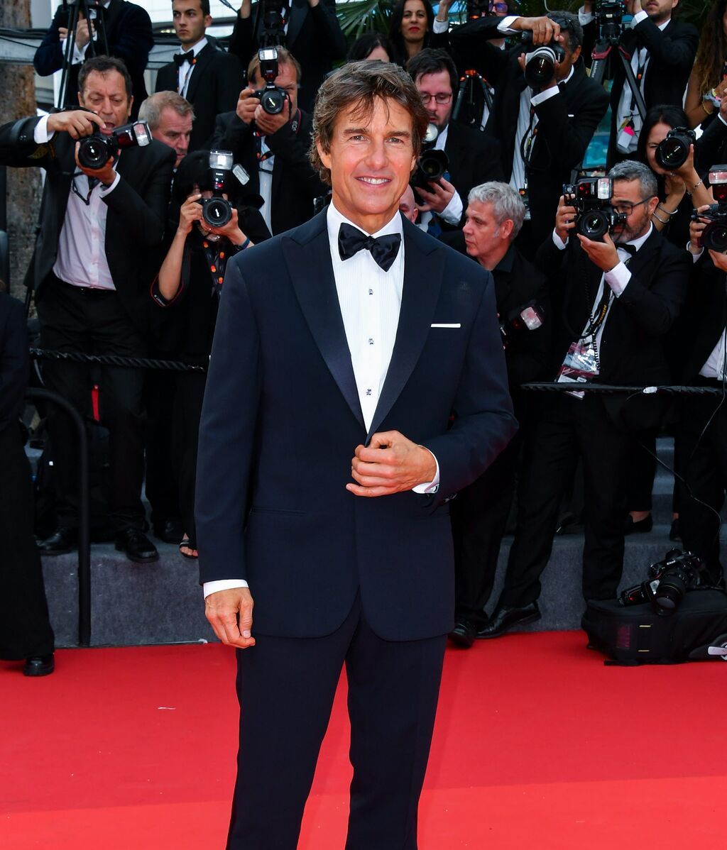 Tom Cruise en la alfombra roja de Cannes.