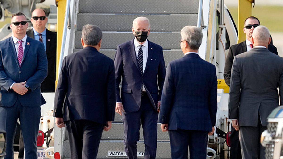 Biden aterriza en Seúl en su primera visita como presidente