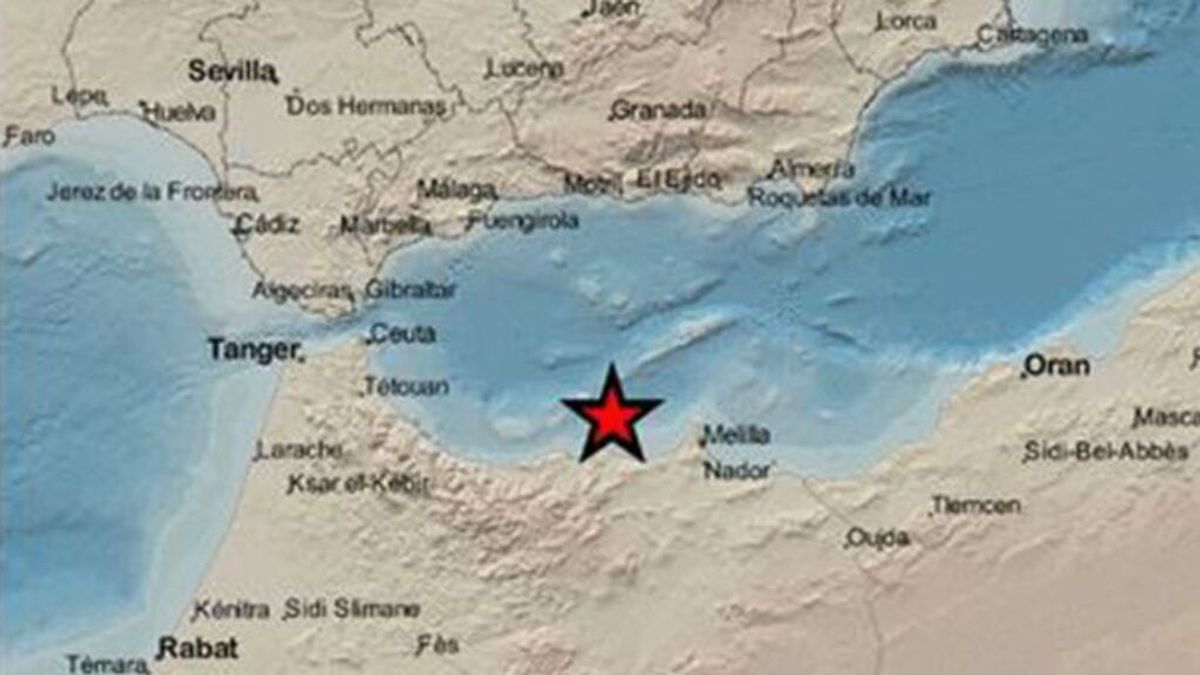 Un terremoto de magnitud 5 en el mar de Alborán sacude Melilla y parte de la costa andaluza