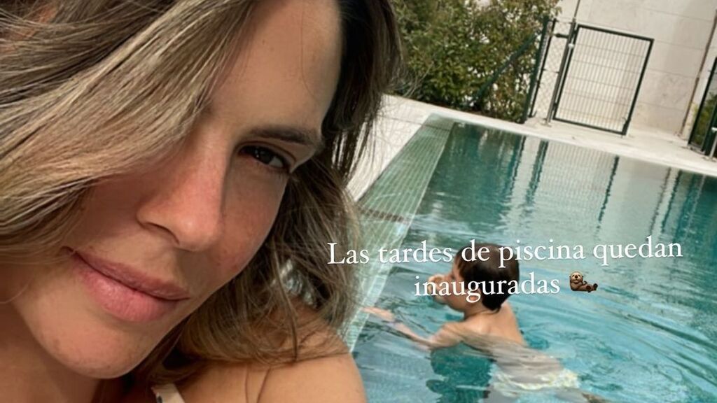 Laura Matamoros enseña por primera vez su enorme piscina