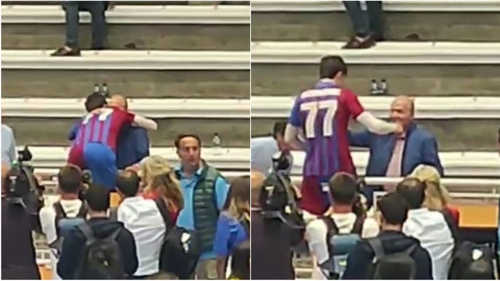 El rey emérito, emocionado en el reencuentro con su nieto Pablo Urdangarín
