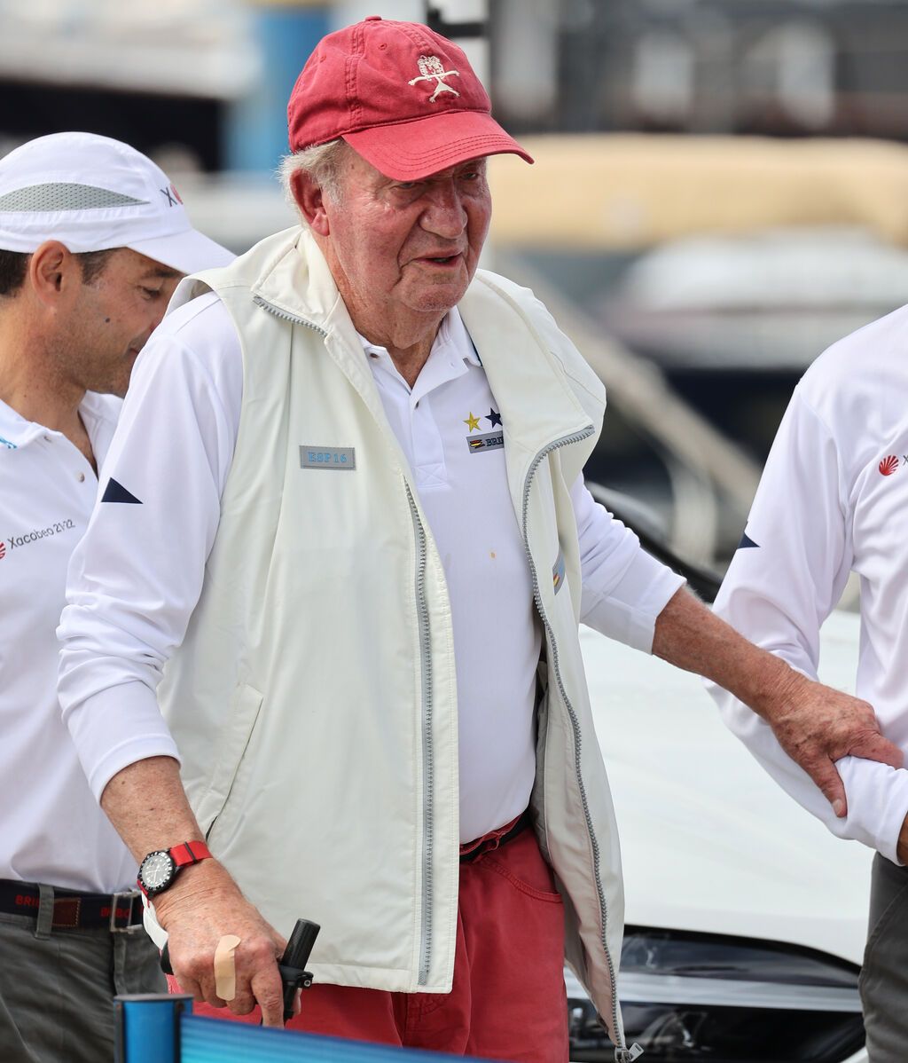 Juan Carlos ha pasado el fin de semana en Sanxenxo