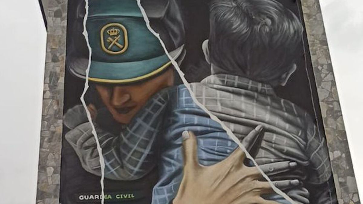 El campeón del mundo de grafiti retrata el lado más humano de la Guardia Civil en Lugo El campeón del mundo de grafiti retrata el lado más humano de la Guardia Civil en Lugo
