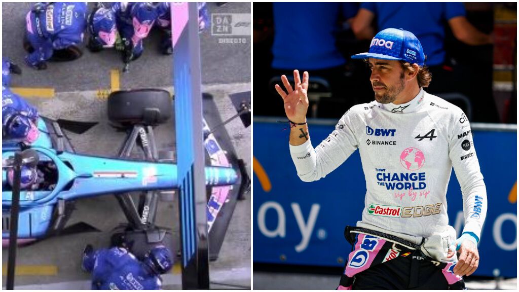 La mala parada de Fernando Alonso con Alpine
