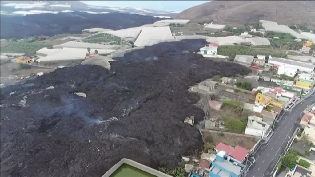 Horas críticas en la trayectoria de la colada del volcán de La Palma