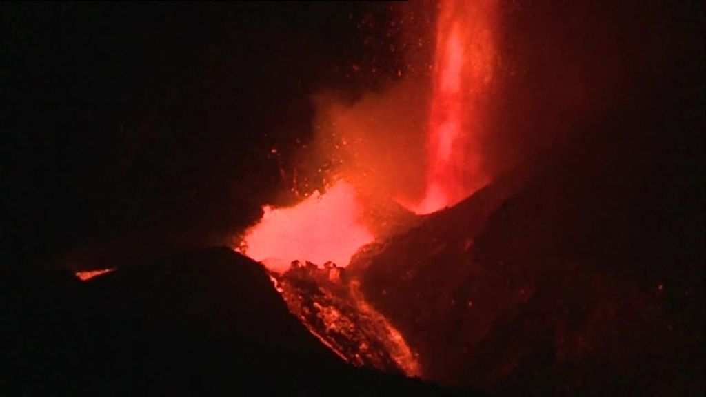 Las imágenes de las coladas del volcán de La Palma a vista de dron