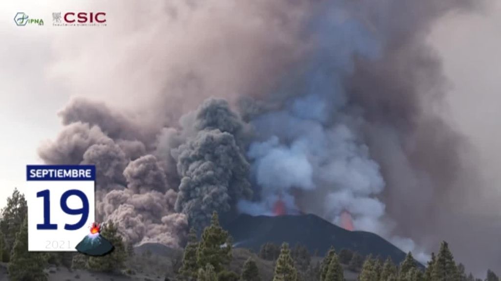 Los principales cambios en la forma del volcán tras 38 días de violentas erupciones