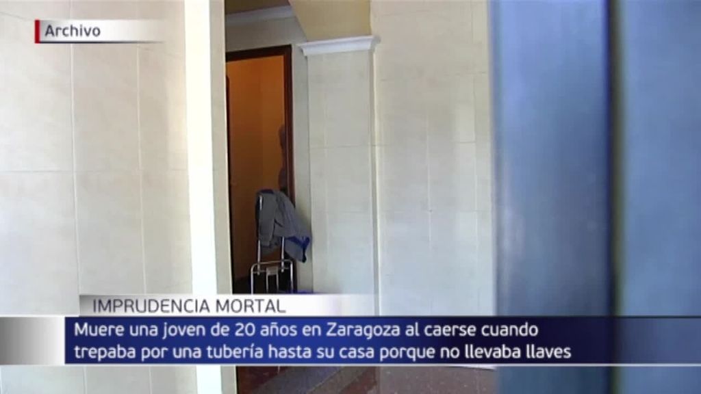 Muere una joven de 20 años en Zaragoza al caerse al trepar hasta su casa en un cuarto piso porque iba sin llaves
