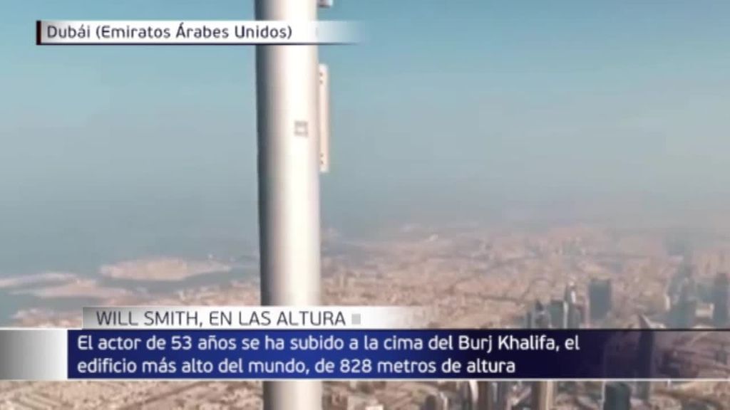 Will Smith se suben al edificio más alto del mundo